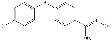 4-[(4-chlorophenyl)sulfanyl]-N'-hydroxybenzene-1-carboximidamide 구조식 이미지