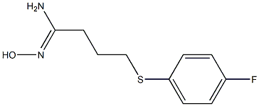 4-[(4-fluorophenyl)sulfanyl]-N'-hydroxybutanimidamide 구조식 이미지