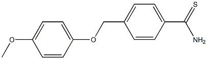 4-[(4-methoxyphenoxy)methyl]benzenecarbothioamide 구조식 이미지