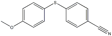 4-[(4-methoxyphenyl)sulfanyl]benzonitrile Structure