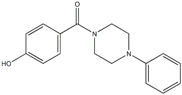 4-[(4-phenylpiperazin-1-yl)carbonyl]phenol 구조식 이미지