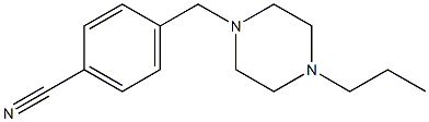 4-[(4-propylpiperazin-1-yl)methyl]benzonitrile Structure