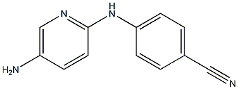 4-[(5-aminopyridin-2-yl)amino]benzonitrile Structure