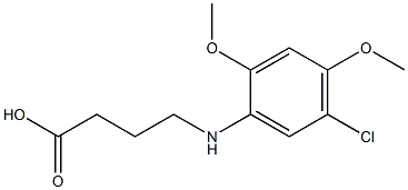 4-[(5-chloro-2,4-dimethoxyphenyl)amino]butanoic acid Structure