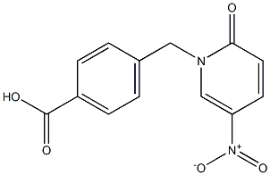 4-[(5-nitro-2-oxo-1,2-dihydropyridin-1-yl)methyl]benzoic acid Structure