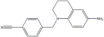 4-[(6-amino-1,2,3,4-tetrahydroquinolin-1-yl)methyl]benzonitrile 구조식 이미지