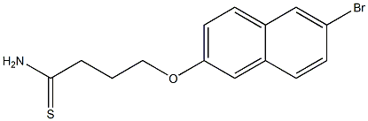 4-[(6-bromo-2-naphthyl)oxy]butanethioamide 구조식 이미지