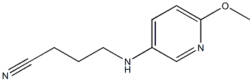 4-[(6-methoxypyridin-3-yl)amino]butanenitrile 구조식 이미지