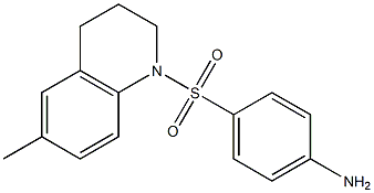 4-[(6-methyl-1,2,3,4-tetrahydroquinoline-1-)sulfonyl]aniline 구조식 이미지