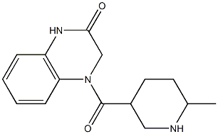 4-[(6-methylpiperidin-3-yl)carbonyl]-1,2,3,4-tetrahydroquinoxalin-2-one Structure