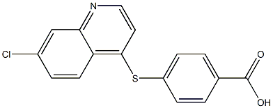 4-[(7-chloroquinolin-4-yl)sulfanyl]benzoic acid 구조식 이미지