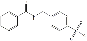 4-[(benzoylamino)methyl]benzenesulfonyl chloride 구조식 이미지