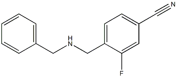 4-[(benzylamino)methyl]-3-fluorobenzonitrile 구조식 이미지