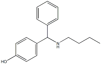4-[(butylamino)(phenyl)methyl]phenol Structure