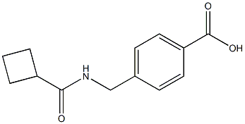4-[(cyclobutylformamido)methyl]benzoic acid Structure