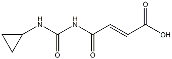 4-[(cyclopropylcarbamoyl)amino]-4-oxobut-2-enoic acid 구조식 이미지