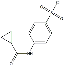 4-[(cyclopropylcarbonyl)amino]benzenesulfonyl chloride 구조식 이미지