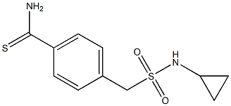 4-[(cyclopropylsulfamoyl)methyl]benzene-1-carbothioamide Structure