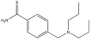 4-[(dipropylamino)methyl]benzenecarbothioamide Structure
