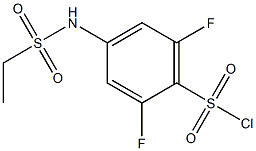 4-[(ethylsulfonyl)amino]-2,6-difluorobenzenesulfonyl chloride Structure