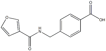 4-[(furan-3-ylformamido)methyl]benzoic acid 구조식 이미지