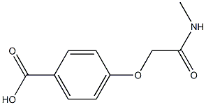 4-[(methylcarbamoyl)methoxy]benzoic acid Structure