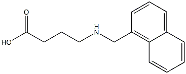 4-[(naphthalen-1-ylmethyl)amino]butanoic acid 구조식 이미지