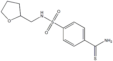 4-[(oxolan-2-ylmethyl)sulfamoyl]benzene-1-carbothioamide Structure