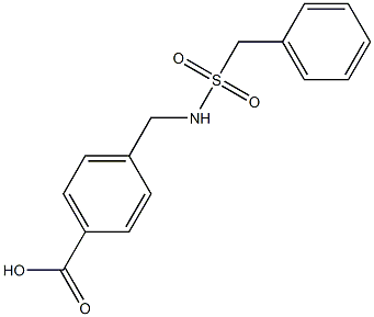 4-[(phenylmethane)sulfonamidomethyl]benzoic acid 구조식 이미지