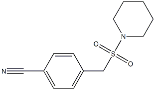 4-[(piperidine-1-sulfonyl)methyl]benzonitrile Structure