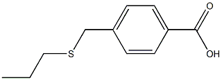 4-[(propylsulfanyl)methyl]benzoic acid Structure