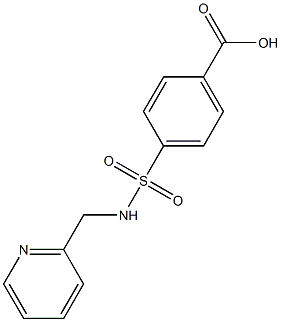 4-[(pyridin-2-ylmethyl)sulfamoyl]benzoic acid Structure