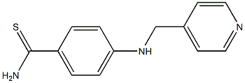 4-[(pyridin-4-ylmethyl)amino]benzene-1-carbothioamide 구조식 이미지