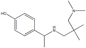 4-[1-({2-[(dimethylamino)methyl]-2-methylpropyl}amino)ethyl]phenol Structure