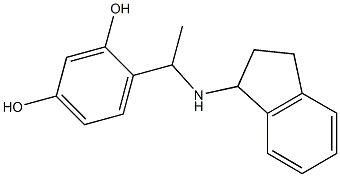 4-[1-(2,3-dihydro-1H-inden-1-ylamino)ethyl]benzene-1,3-diol Structure