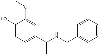 4-[1-(benzylamino)ethyl]-2-methoxyphenol 구조식 이미지