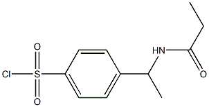 4-[1-(propionylamino)ethyl]benzenesulfonyl chloride 구조식 이미지