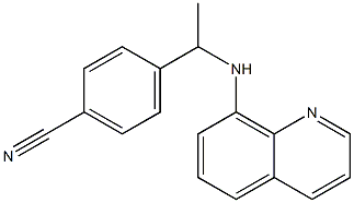 4-[1-(quinolin-8-ylamino)ethyl]benzonitrile 구조식 이미지