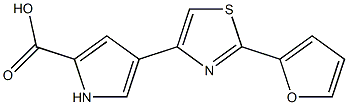 4-[2-(2-furyl)-1,3-thiazol-4-yl]-1H-pyrrole-2-carboxylic acid 구조식 이미지