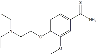 4-[2-(diethylamino)ethoxy]-3-methoxybenzenecarbothioamide Structure