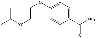 4-[2-(propan-2-yloxy)ethoxy]benzene-1-carbothioamide Structure