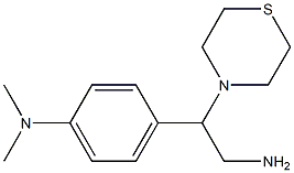 4-[2-amino-1-(thiomorpholin-4-yl)ethyl]-N,N-dimethylaniline 구조식 이미지