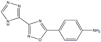4-[3-(4H-1,2,4-triazol-3-yl)-1,2,4-oxadiazol-5-yl]aniline Structure