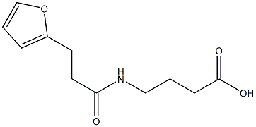 4-[3-(furan-2-yl)propanamido]butanoic acid Structure