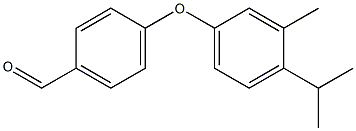 4-[3-methyl-4-(propan-2-yl)phenoxy]benzaldehyde 구조식 이미지