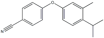 4-[3-methyl-4-(propan-2-yl)phenoxy]benzonitrile Structure