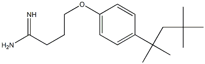 4-[4-(2,4,4-trimethylpentan-2-yl)phenoxy]butanimidamide Structure