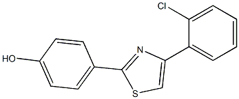 4-[4-(2-chlorophenyl)-1,3-thiazol-2-yl]phenol Structure