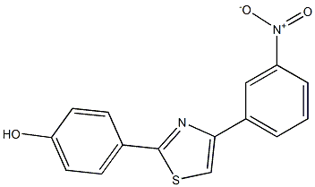 4-[4-(3-nitrophenyl)-1,3-thiazol-2-yl]phenol Structure