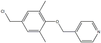 4-[4-(chloromethyl)-2,6-dimethylphenoxymethyl]pyridine Structure